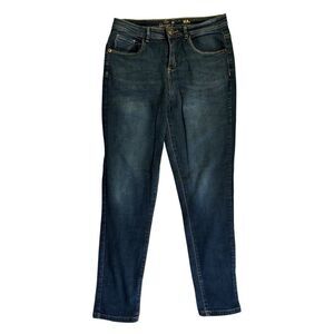 Be Yourself Women’s Jeans Size 34 Stretch Dark Wash Mid Rise Skinny Fit (29x27)